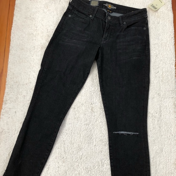 Lucky Brand Black Distressed Jeans - Picture 5 of 8